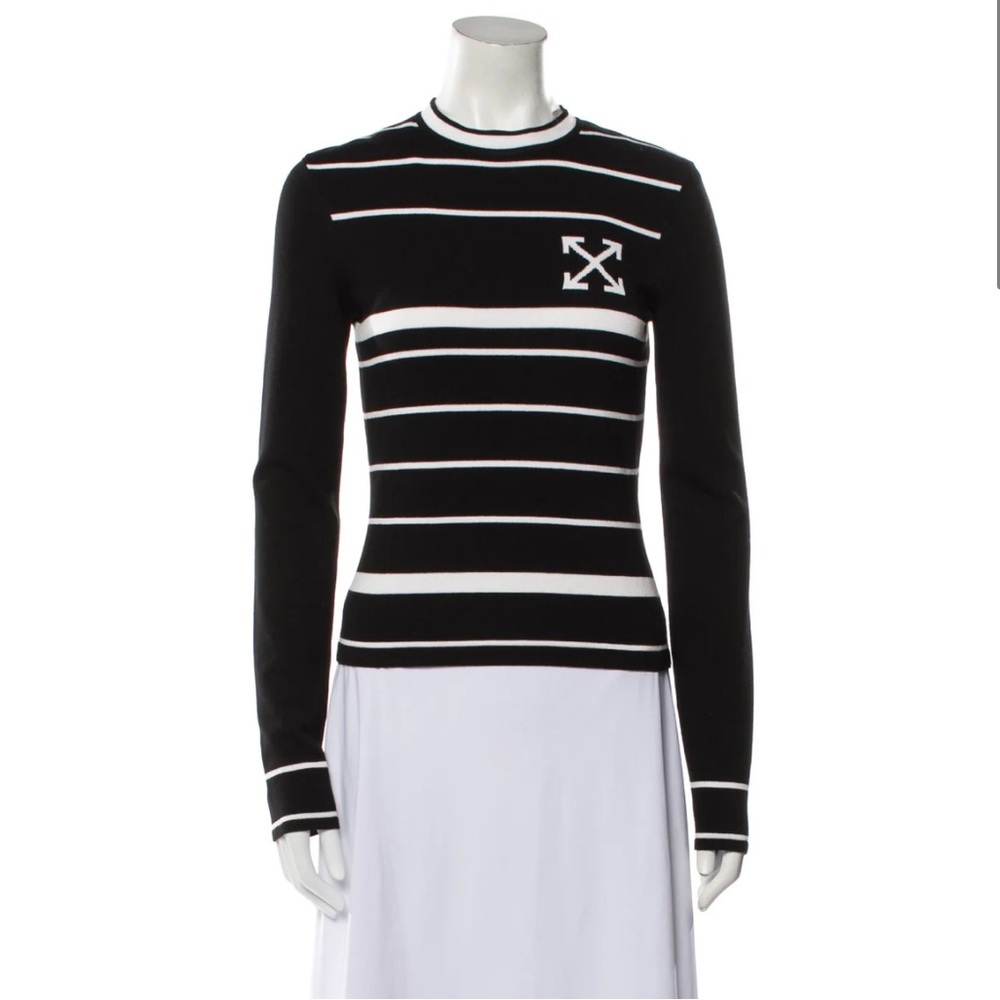 OFF-WHITE Virgil Abloh Striped Sweater 💯 Size M US6 IT42